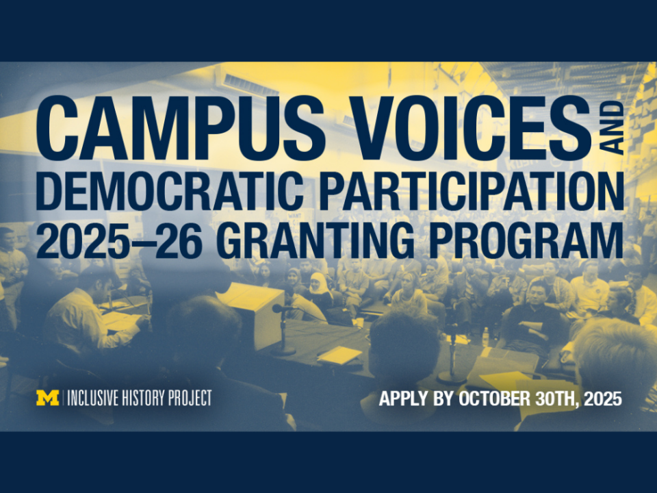 Campus Voices and Democratic Participation 2025-25 Granting Program